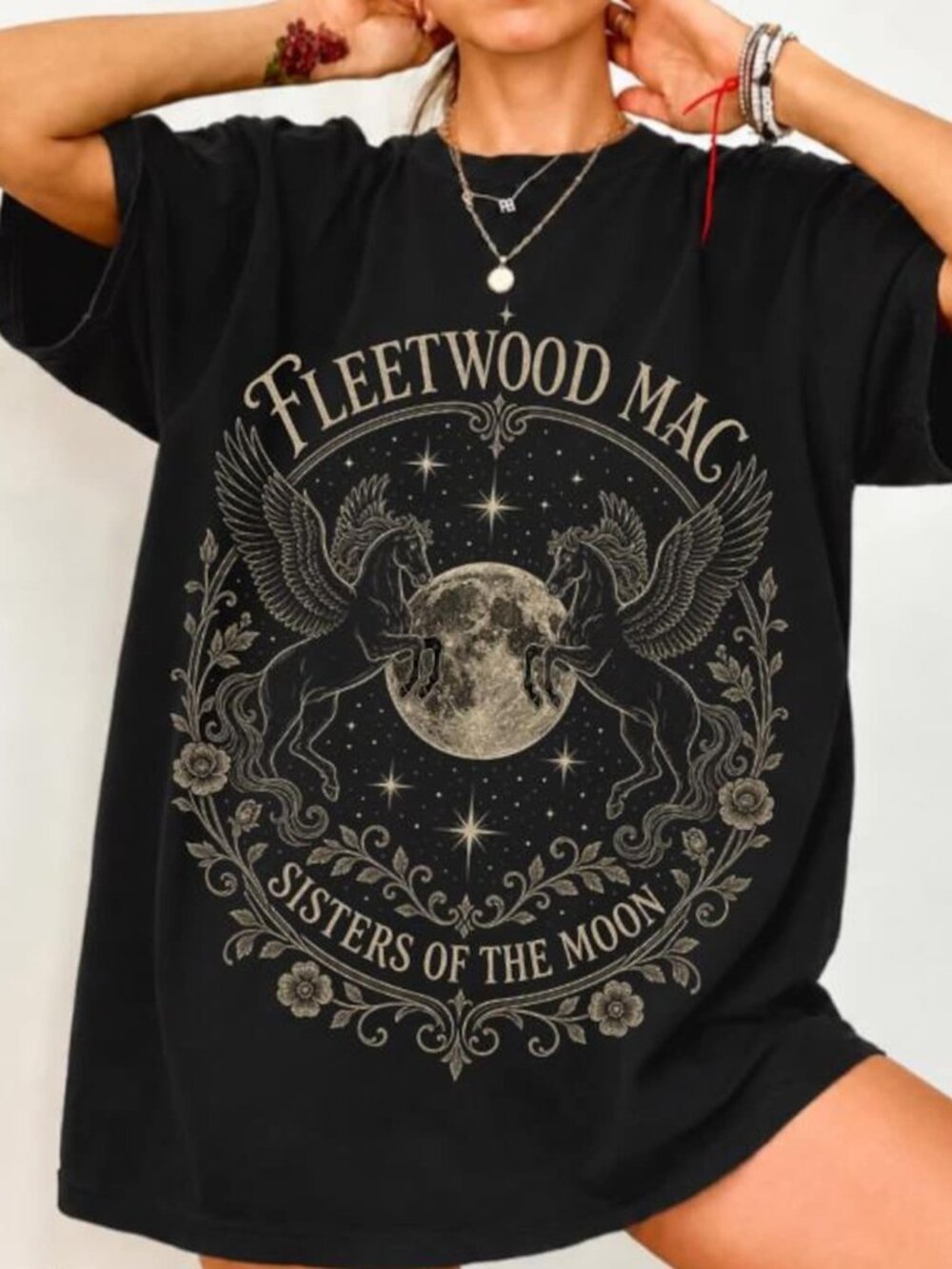 Sisters of the Moon Vintage Rock Graphic Tee